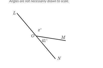 What is the measure of the x angle