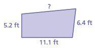 Write and solve an equation to find the unknown side length x (in feet). Perimeter =34.6 ft I REALL