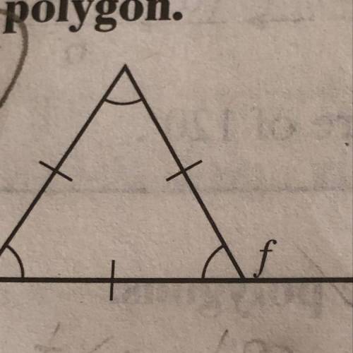 Find the value of the variable in the polygon.