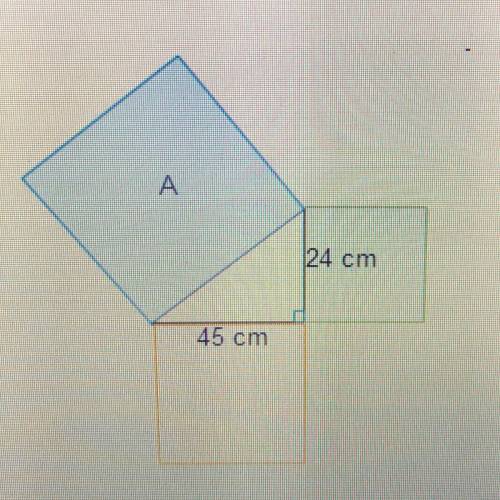 PLEASE HURRY!! Which expression is equivalent to the area of square A, in square centimeters? А 24