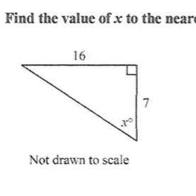 Find the x value to the nearest degree