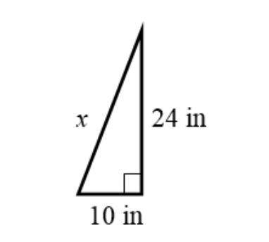 Find x in the following triangle pls solve it fast