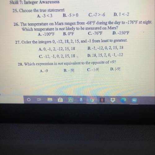 I need help with 25,26,27,and 28 please!