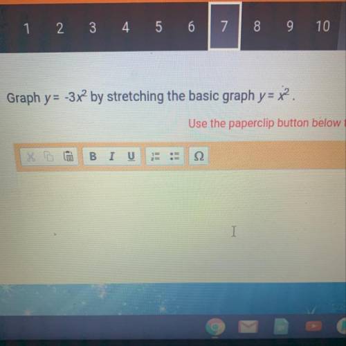 Graph y= -3x2 by stretching the basic graph y = x to the 2nd power