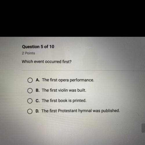 Which event occurred first?