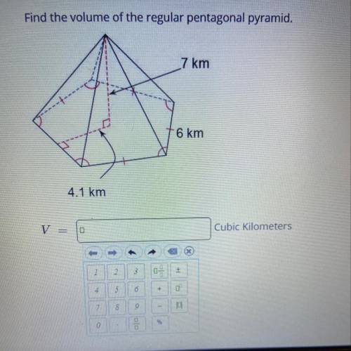 Find the volume of the regular pentagonal pyramid :)