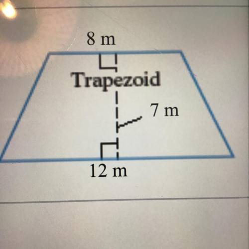 Find the area of the trapezoid