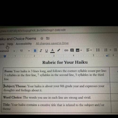 You must write a poem a poem in haiku form (plz help)