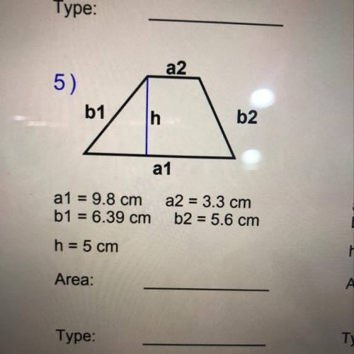 Find the area of the Quadrilateral SHOW WORK