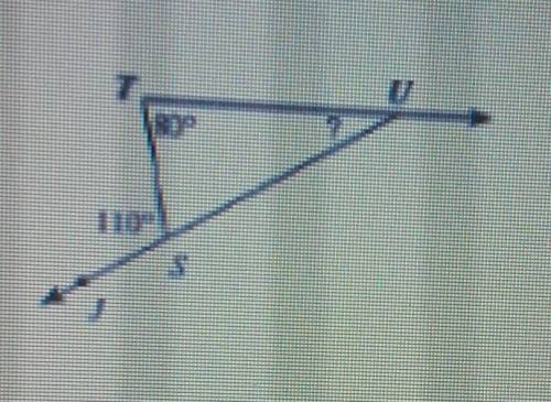 3. Find the measure of angle <u.