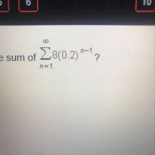 Which equation gives the sum of
