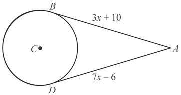 Find the main value of x in the exact diagram below the questions.  Here now I tell you, B and D