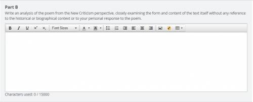 25 Points. Help Quickly.  Write an analysis of the poem from the New Criticism perspective, closely