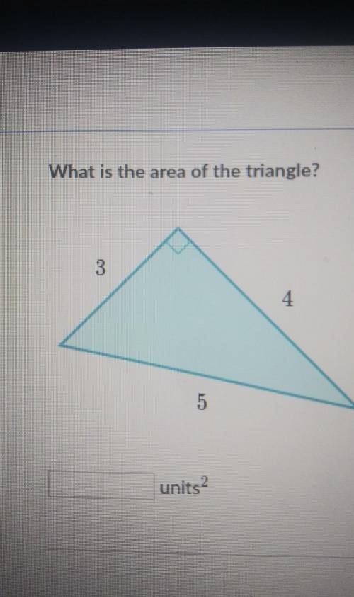 What is the area of the triangle?plssss help
