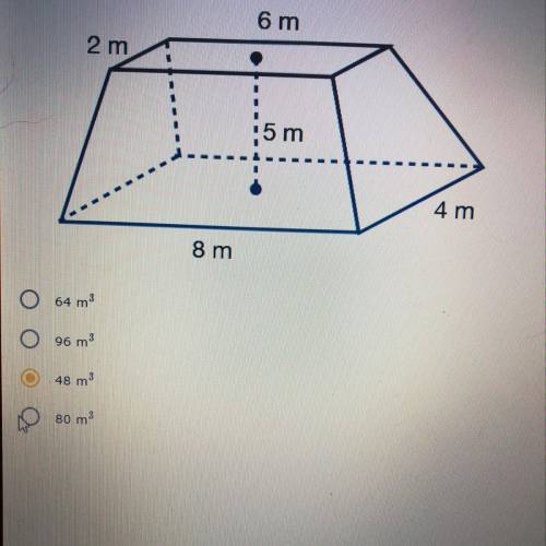 HELP PLEASE!!! A rectangular pyramid is intersected by a plane to create the frustum shown. If the