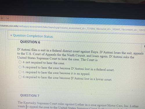 Does anyone know the answer to question 6