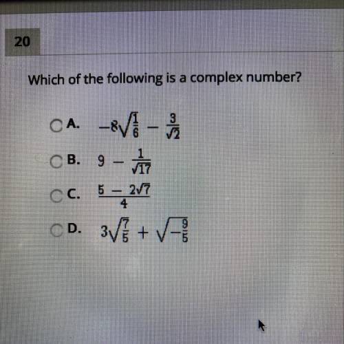 Which one is a complex number?