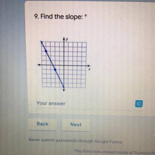 I need help finding slope