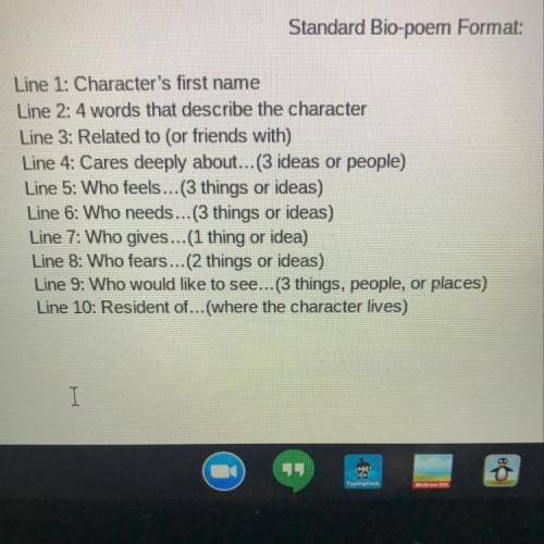 Can someone give me a bio poem for Finn the human with this format (In Image) I NEED ANSWER ASAP!!!