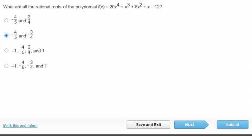 What are all the rational roots of the polynomial f(x) = 20x4 + x3 + 8x2 + x – 12?