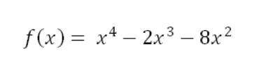 Graph the function below. Hint: you may need to factor it some. Show the factored form in determini