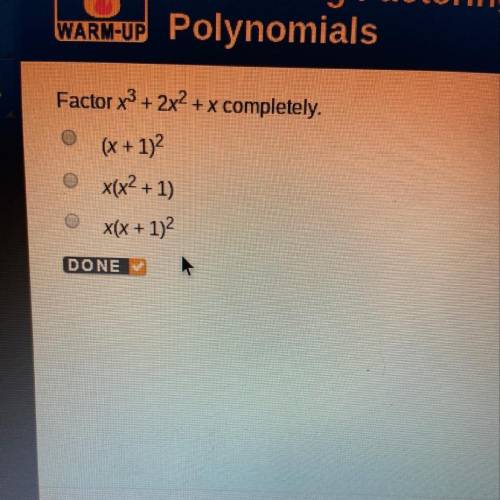 Factor x^3+2x^2+x completely