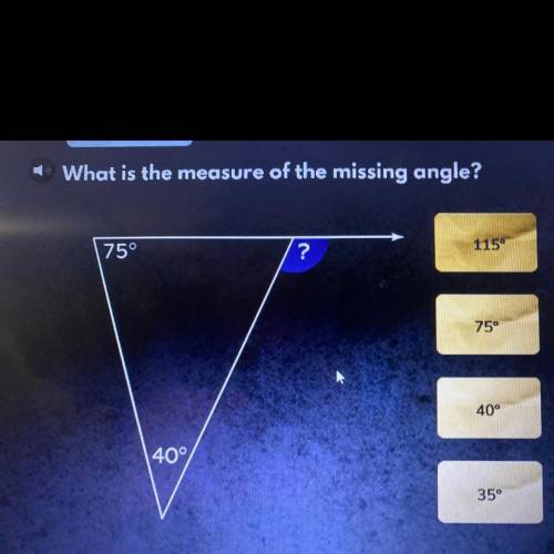 What is the measure of the angle?
