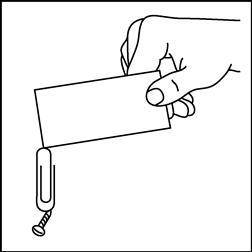 In the figure shown, how does the bar magnet turn the paper clip into a temporary magnet? A.by gene