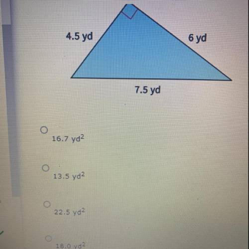 Find area of the triangle