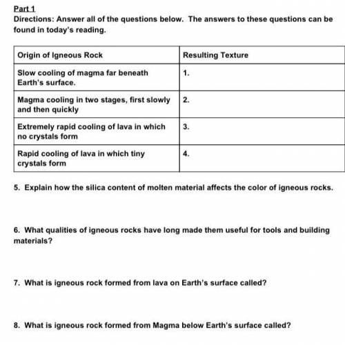 Easy science questions, 10 pts. i will mark branliest if all are answered