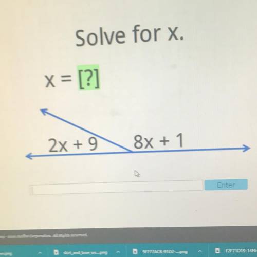 Solve for X. picture above