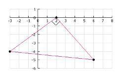 Use the distance formula and/or the Pythagorean Theorem to find the area of the triangle. A) 8.4 sq