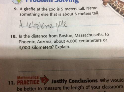 Is the distance from Boston, Massachusetts, to Phoenix, Arizona,about 4,000 centimeters or 4,000 ki