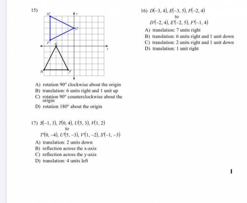 Please solve questions 15 to 17Choose correct answerWILL GIVE LOTS OF POINTS IF SOLVED CORRECTLY AN