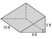 Find the lateral and surface area of each prism. Round to the nearest tenth if necessary.