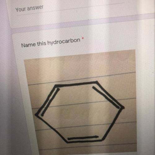 Name of the hydrocarbon