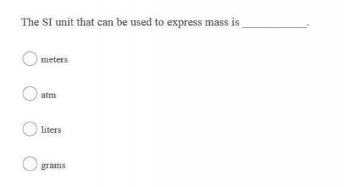 The SI unit that can be used to express mass is ?