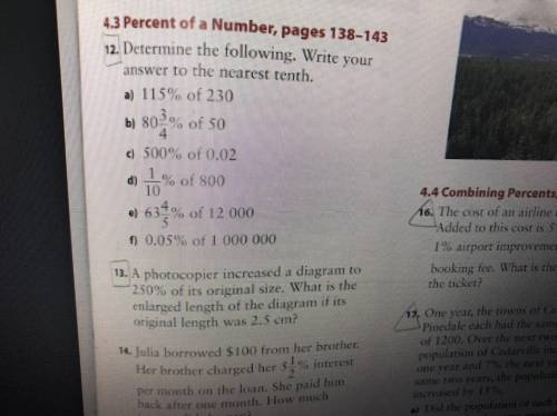 Only do question 13
50 points
Topic: Percentage