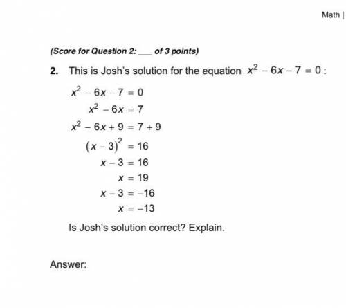 Explain why the equation ( x - 4 ) ^2 - 28 = 8 has two solutions. Then solve the equation to find t