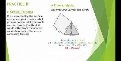 Just help me with the error analysis, please I really need it.