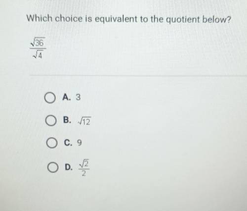 Which choice is equivalent to the quotient below?