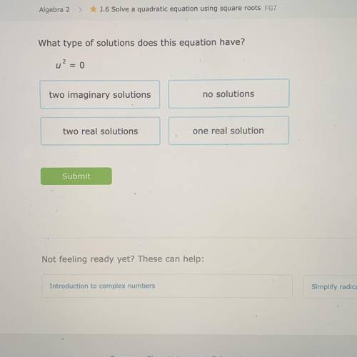 What types of solution does this equation have?