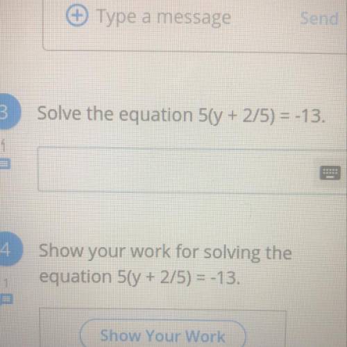 5(y + 2/5) = -13 
what is the value of y