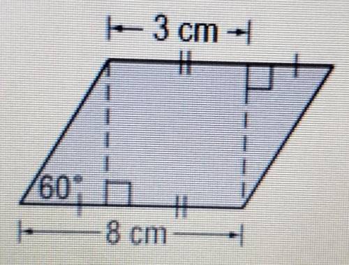 Please help! find the area is the parallelogram.