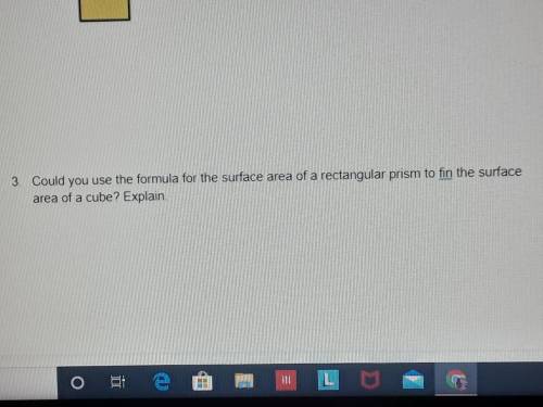 could you use the formula for the surface area of a rectangular prism to find the surface area of a