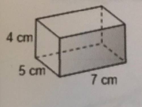 Please find the SURFACE AREA of this figure... Write the formula and plug in the values... Write yo
