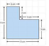 What is the area of the given compound shape?
1. 19 sq cm
2. 25 sq cm
3. 34 sq cm