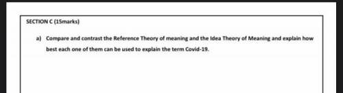 Compare and contrast reference theory of meaning and idea theory of meaning