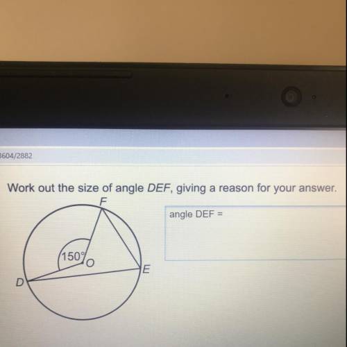 Work out the size of angle DEF with a reason
(Will give brainiest if correct)