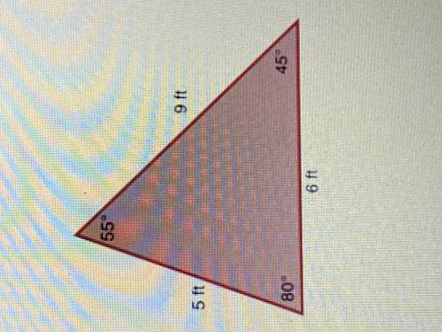 Select the term that does not describe the triangle. Select all that apply.

A) acuteB) obtuse C)